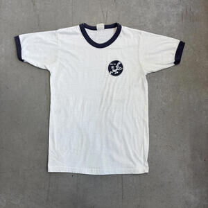 Vintage 80s Met Set SC Bugs Bunny Ringer T-Shirt Medium White